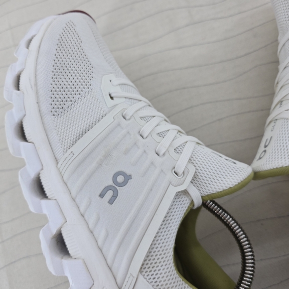 On Running Womens Cloudswift 2 Ivory Chartreuse Running Sneakers Shoes Size 10.5 - Picture 11 of 16